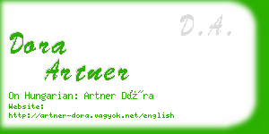 dora artner business card